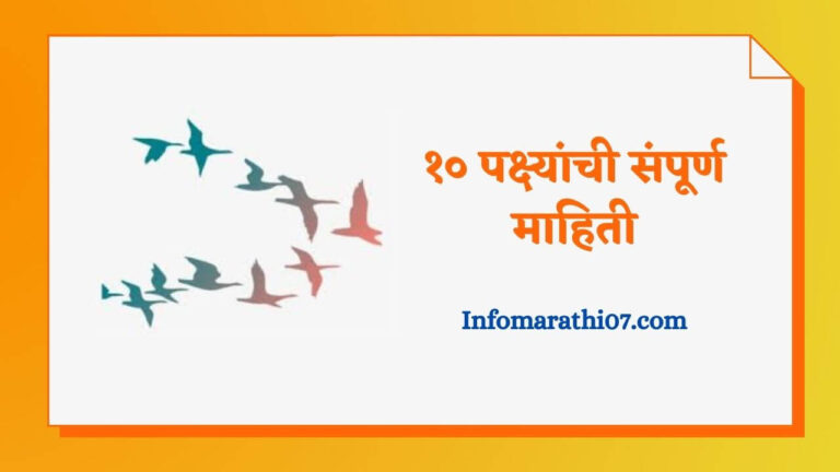 Ten Birds Information In Marathi