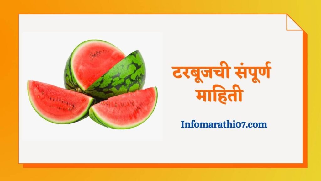 टरबूजची संपूर्ण माहिती Watermelon Information in Marathi